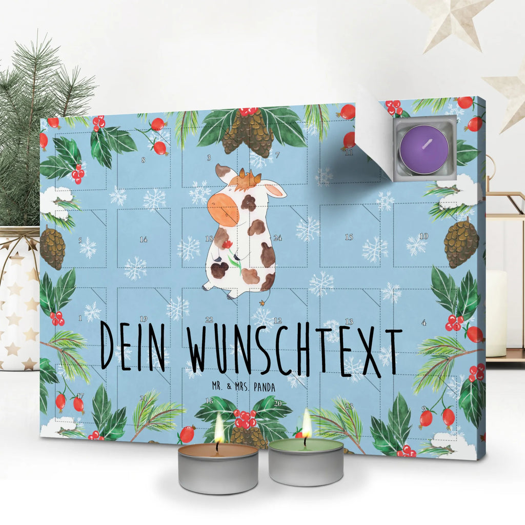 Personalisierter Duftkerzen Adventskalender Kuh Personalisierter Duftkerzen Adventskalender, Landwirt, Landwirtin, Hoftiere, Bauernhof, Spruch, Hof, Magie, Kuh, Kühe, Flausen, Motivtion, Milch, Träume, Milchkuh