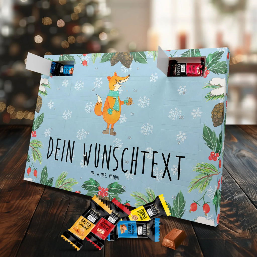 Personalisierter Schoko Adventskalender Fuchs Keks Personalisierter Adventskalender, Adventskalender mit Namen, Fuchs, Winter, Kekse, Weihnachtszeit, Küche Deko, Backen Spruch, Liebe, Füchse, Plätzchen