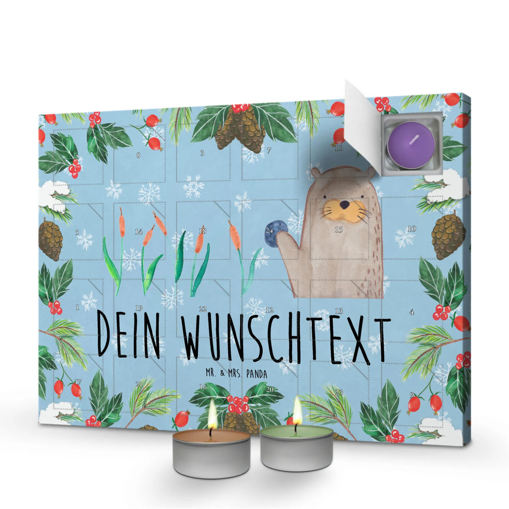 Personalisierter Duftkerzen Adventskalender Otter Stein Personalisierter Duftkerzen Adventskalender, Seeotter, Otter, Fischotter, Otter Seeotter See Otter