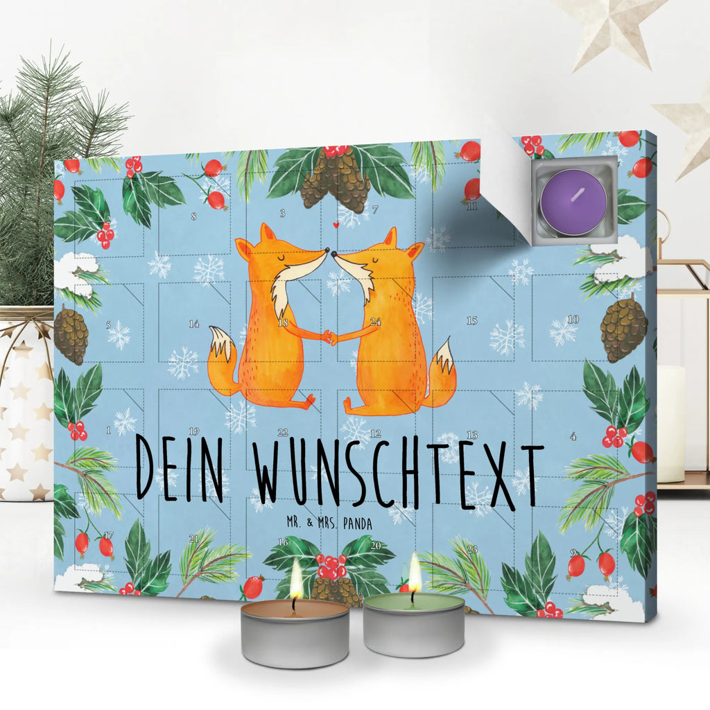 Personalisierter Duftkerzen Adventskalender Füchse Liebe Personalisierter Duftkerzen Adventskalender, Fuchs, Liebe, Verlobte, Liebespaar, Liebesbeweis, Freundin, Ehefrau, Füchse, Ehe, Ehemann, Paar, Partner, Fox, Freund