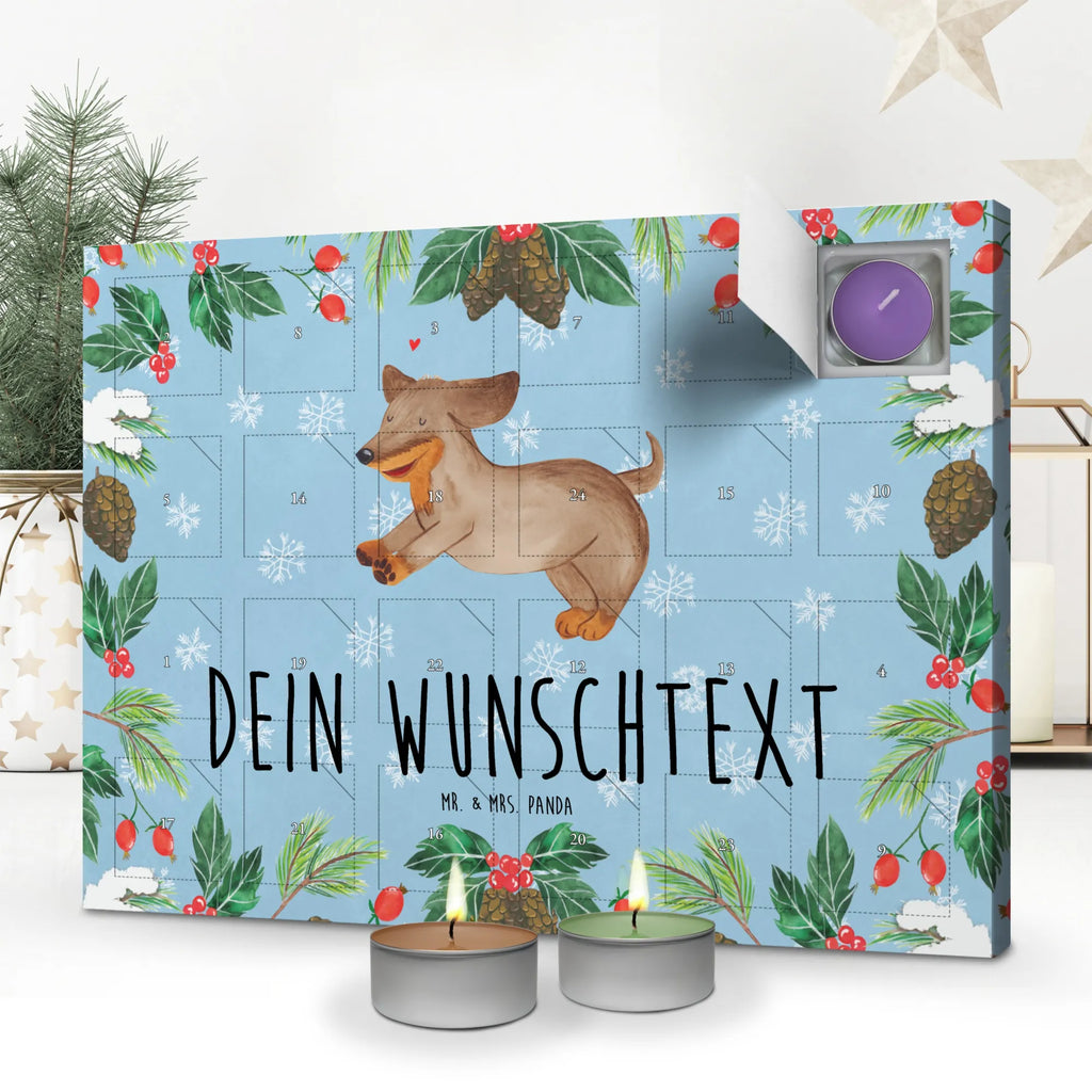 Personalisierter Duftkerzen Adventskalender Hund Dackel Personalisierter Duftkerzen Adventskalender, Hunderasse, Tierliebhaber, Hundemotiv, Haustier, Hundebesitzer, Hund, Sprüche, Dackel, Dachshund, Happy Dog, Hunde