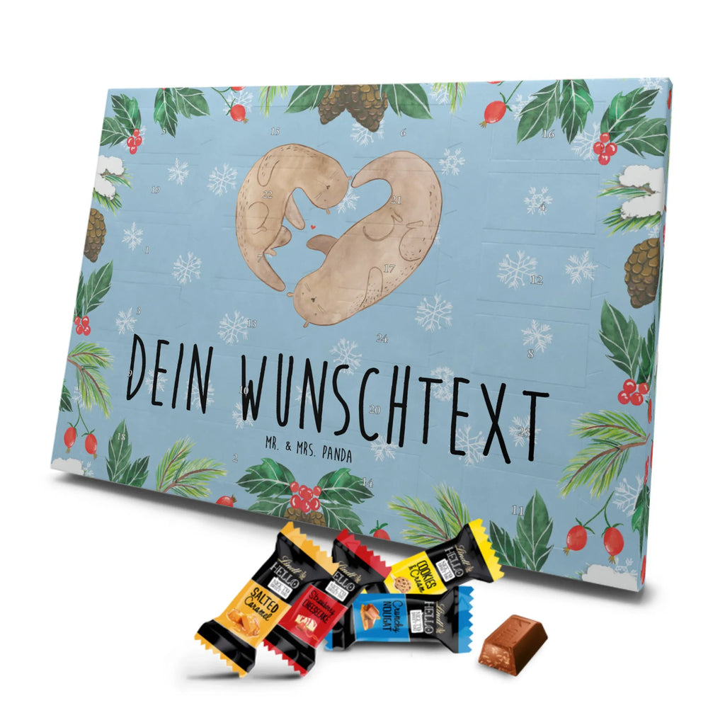 Adventskalender mit Namen Otter Herz Adventskalender mit Namen, Personalisierter Adventskalender, Fischotter, Seeotter, Otter, Bessere Hälfte, Verlobung, Liebesgeschenk, Hochzeitstag, Jahrestag, Liebesbeweis, Gemeinsames Leben, Love You, Liebe, Herz