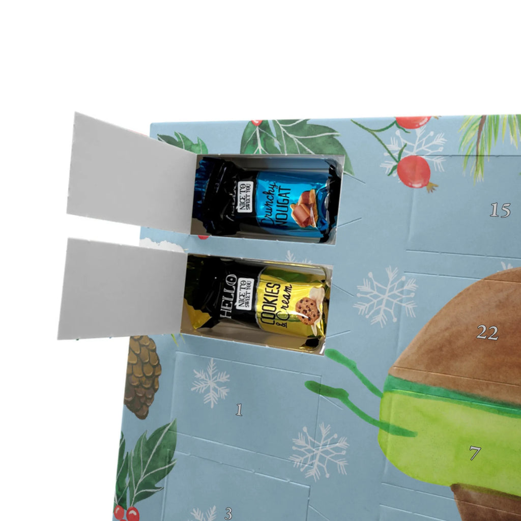 Adventskalender mit Namen Avocado Yoga Adventskalender mit Namen, Personalisierter Adventskalender, Gesund, Vegan, Veggie, Avocado, Avocado Yoga Vegan