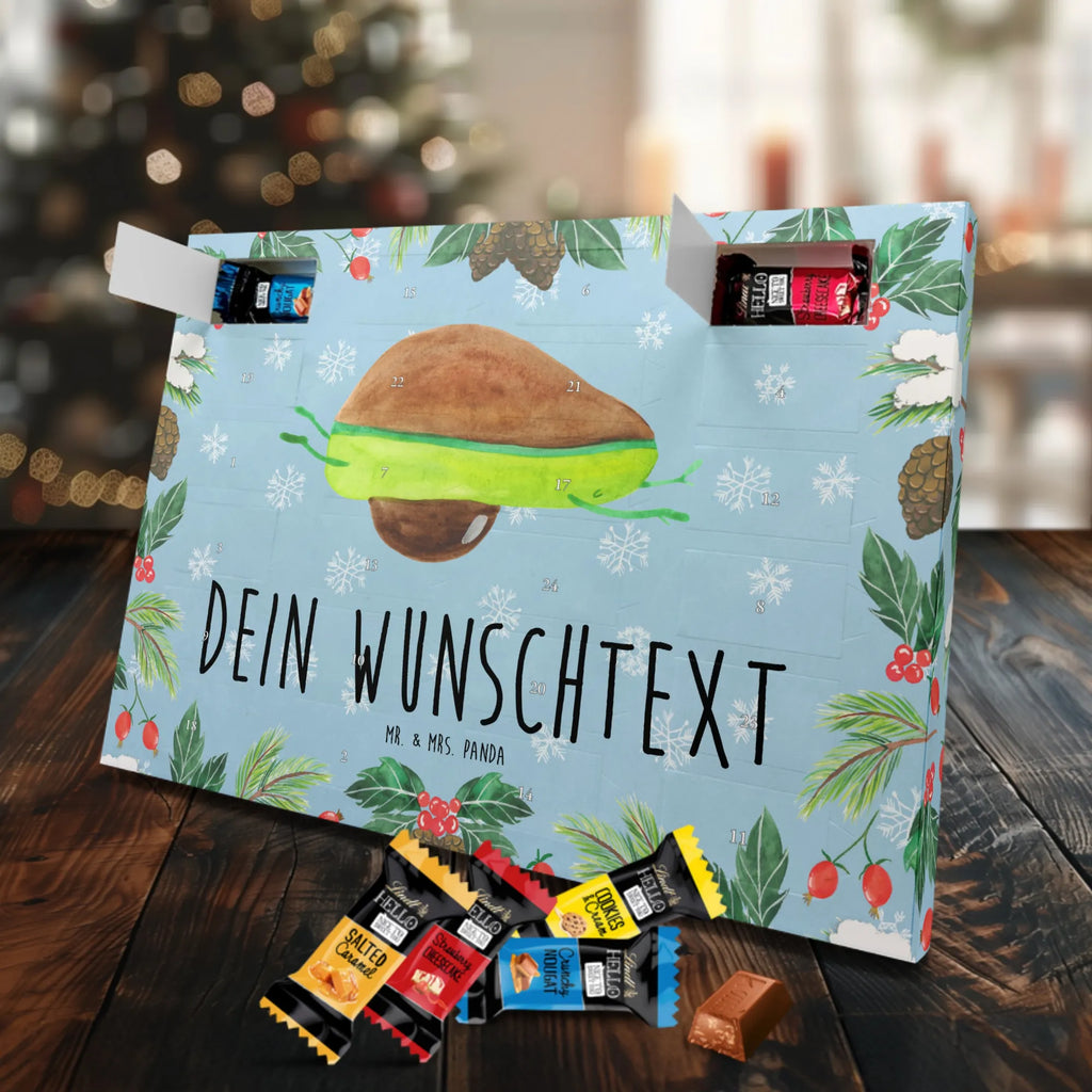 Adventskalender mit Namen Avocado Yoga Adventskalender mit Namen, Personalisierter Adventskalender, Gesund, Vegan, Veggie, Avocado, Avocado Yoga Vegan