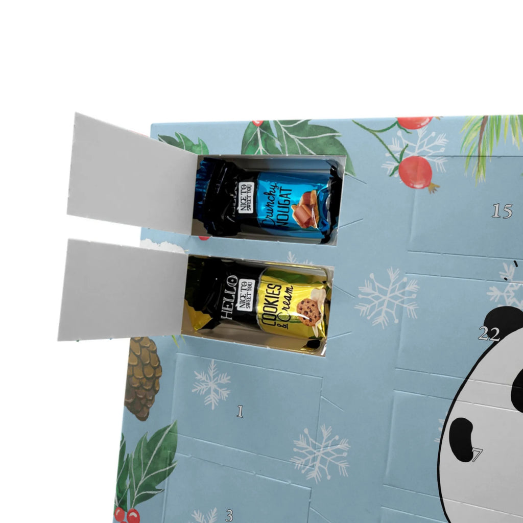  Panda Birthday Adventskalender mit Namen, Personalisierter Adventskalender