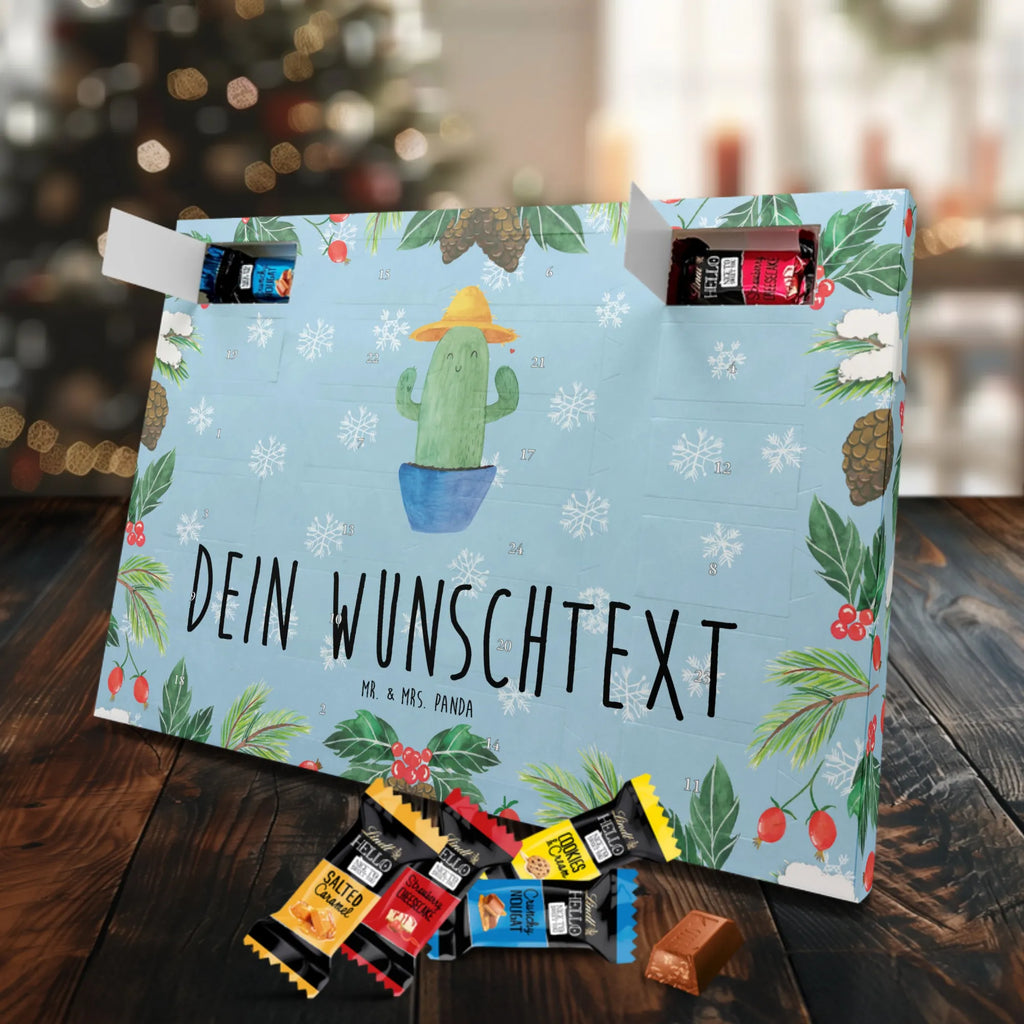 Personalisierter Schoko Adventskalender Kaktus Hut Personalisierter Adventskalender, Adventskalender mit Namen, Kakteen, Kaktus, Geschenkidee, Reisen, Städtetrip, Weltreise, Spruch, Motivation, Reisetagebuch, Kaktusliebe, Weltenbummler