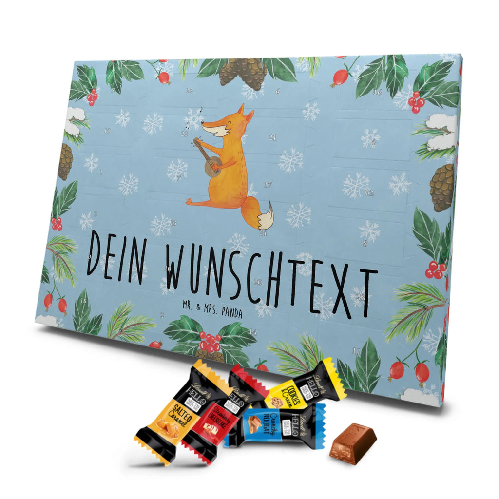 Adventskalender mit Namen Fuchs Gitarre Adventskalender mit Namen, Personalisierter Adventskalender, Fuchs, Musikerin, Füchse, Geschenk Musiker, Sängerin, Sänger, Gitarre, Musik Spruch