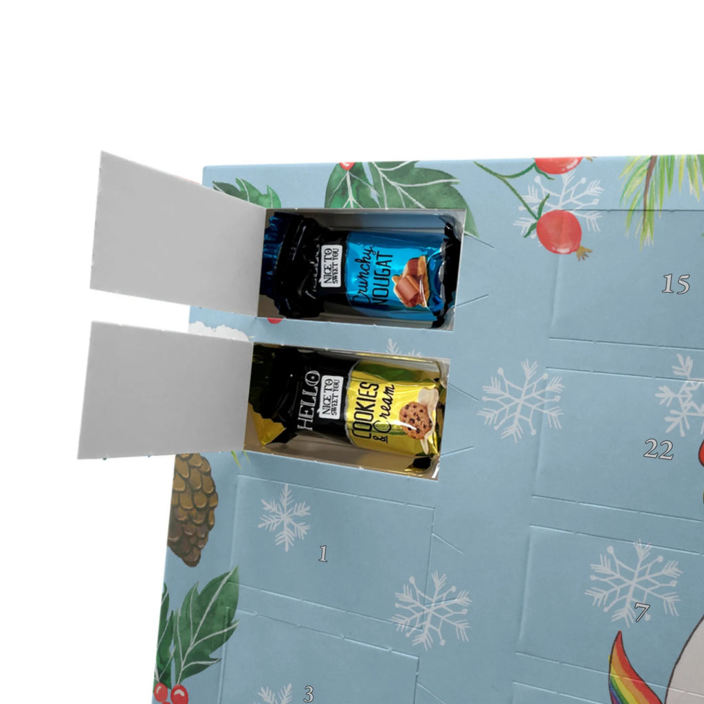 Personalisierter Schoko Adventskalender Einhorn Näherin Personalisierter Adventskalender, Adventskalender mit Namen, Einhörner, Unicorn, Einhorn Deko, Einhorn, Nähen, Nähzimmer, Mädchen, Basteln, Näherin, Häkeln, Stricken, Freundin