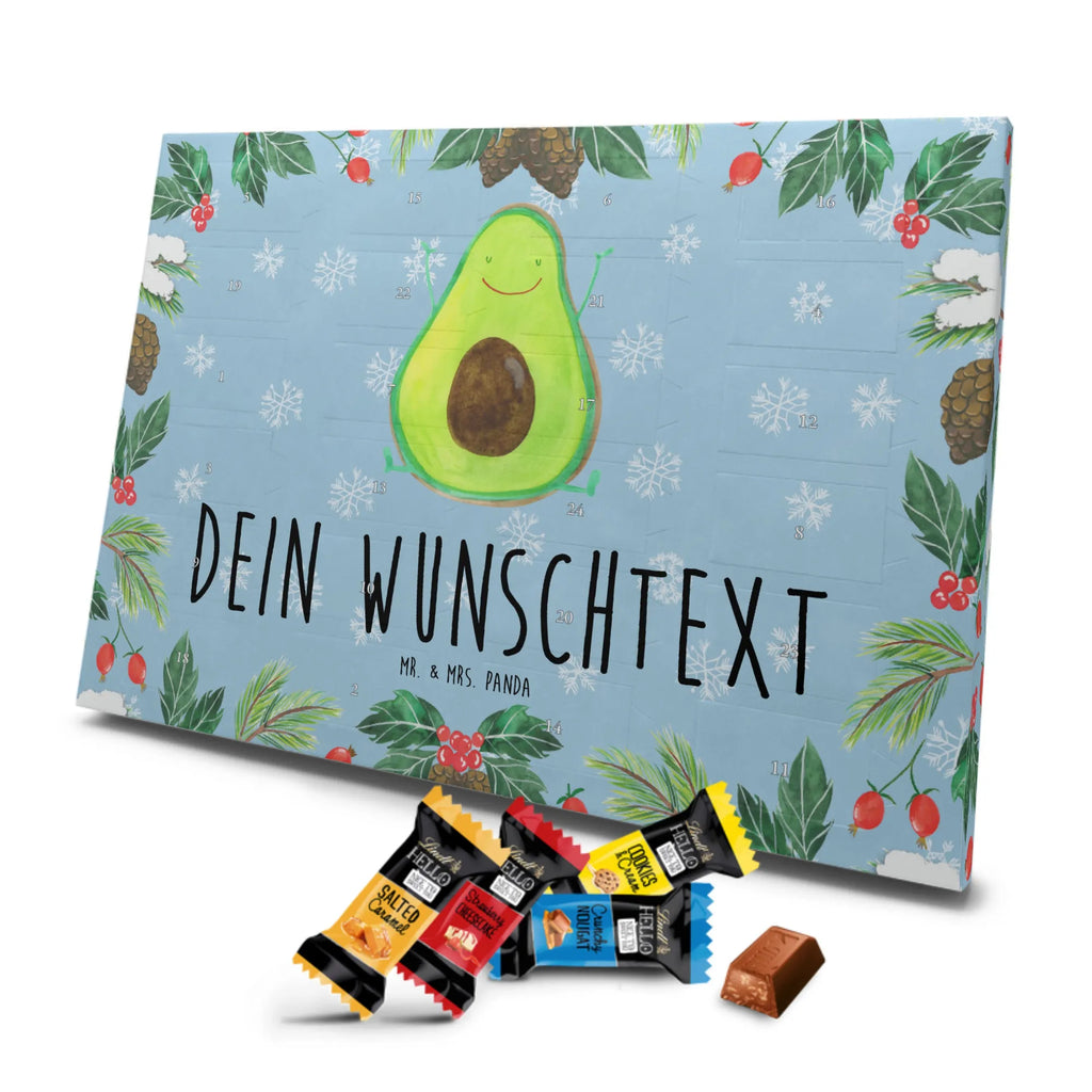 Adventskalender mit Namen Avocado Glücklich Personalisierter Adventskalender, Adventskalender mit Namen, Gesund, Vegan, Veggie, Avocado, Chaos