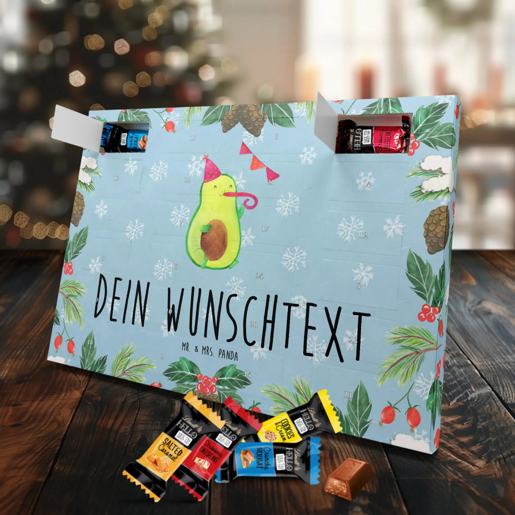 Adventskalender mit Namen Avocado Party Zeit Adventskalender mit Namen, Personalisierter Adventskalender, Gesund, Vegan, Veggie, Avocado