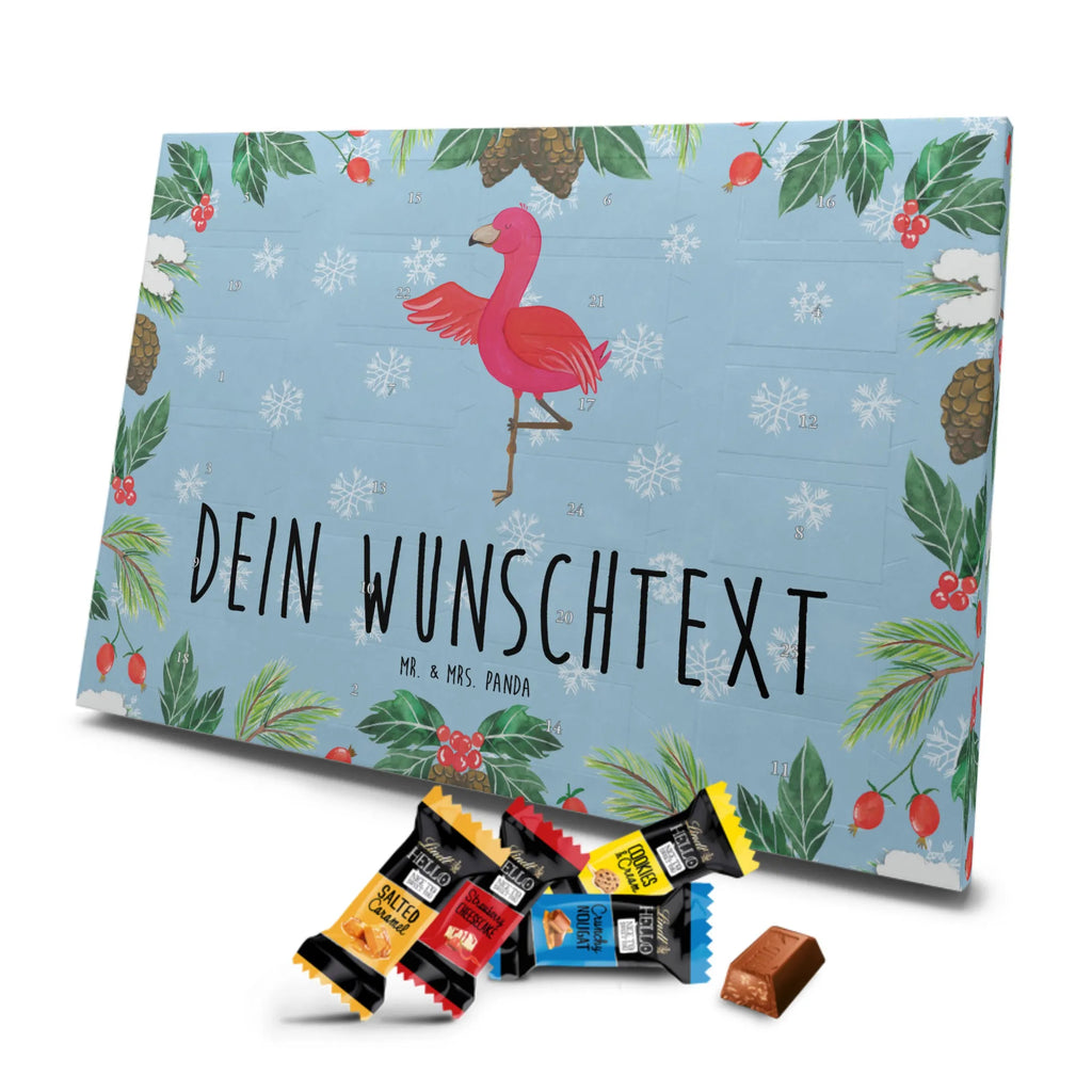 Adventskalender mit Namen Flamingo Yoga Personalisierter Adventskalender, Adventskalender mit Namen, Flamingo, Yoga-Übung, Vogel, Achtsamkeit, Namaste, Entspannung, Tiefenentspannung, Aufregen, Ärger, Yoga