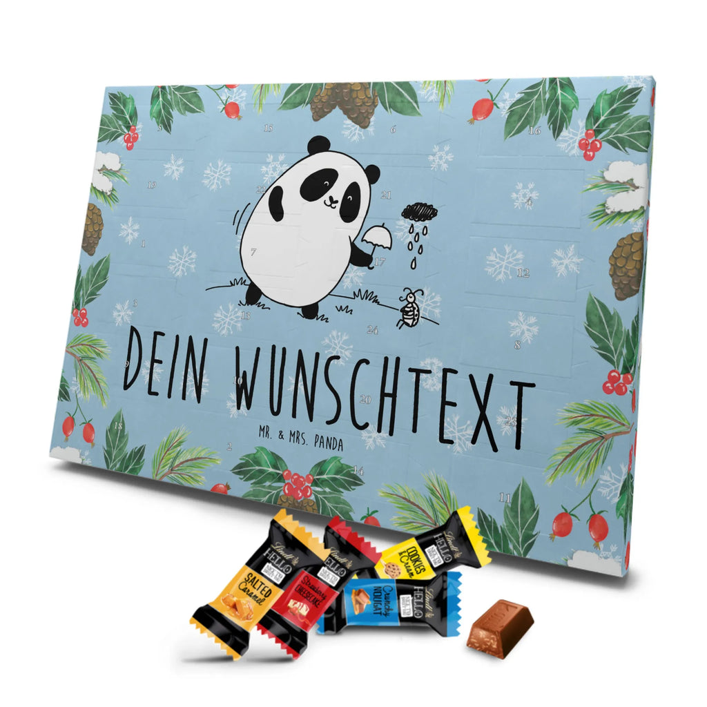 Adventskalender mit Namen Panda Zusammenhalt Adventskalender mit Namen, Personalisierter Adventskalender