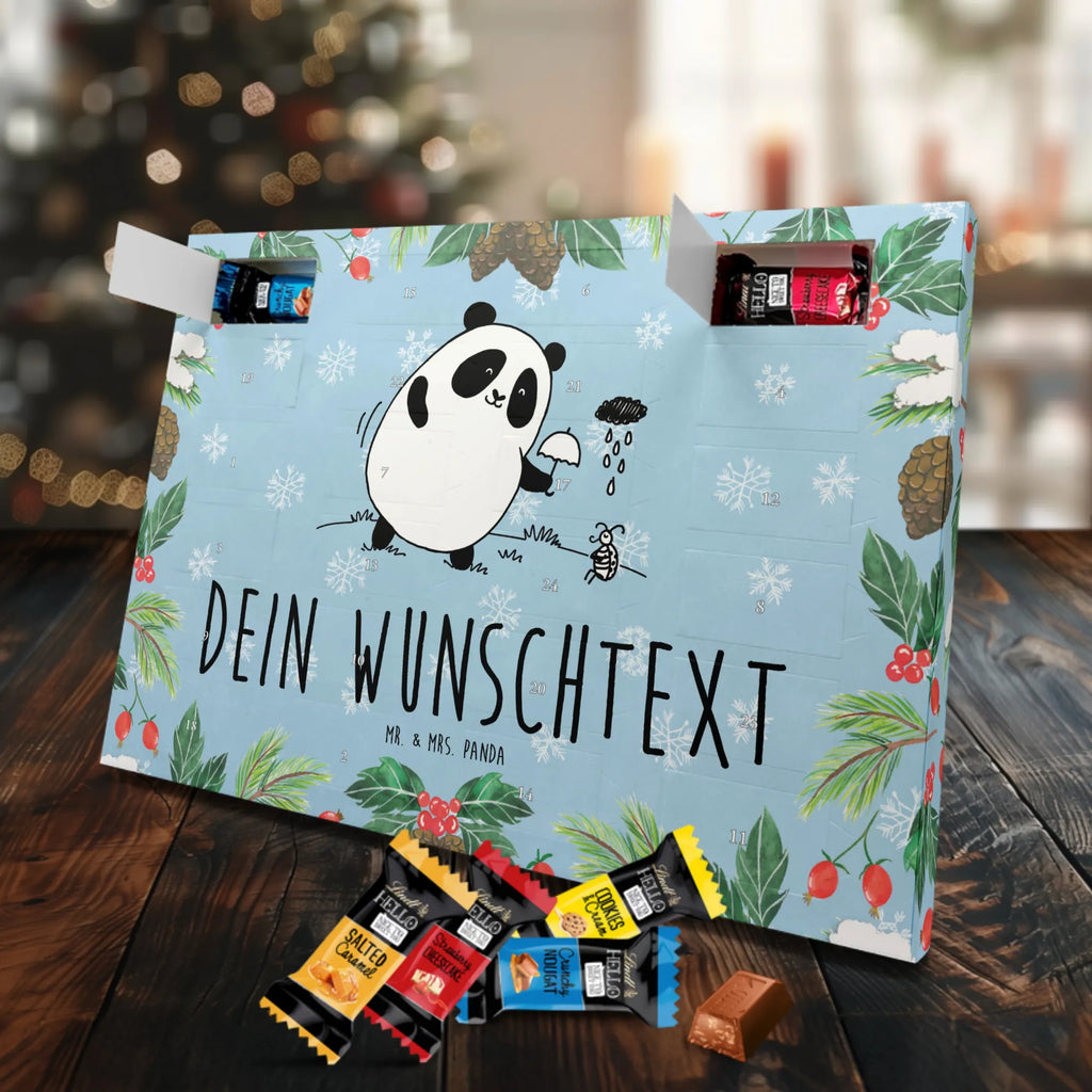 Adventskalender mit Namen Panda Zusammenhalt Adventskalender mit Namen, Personalisierter Adventskalender