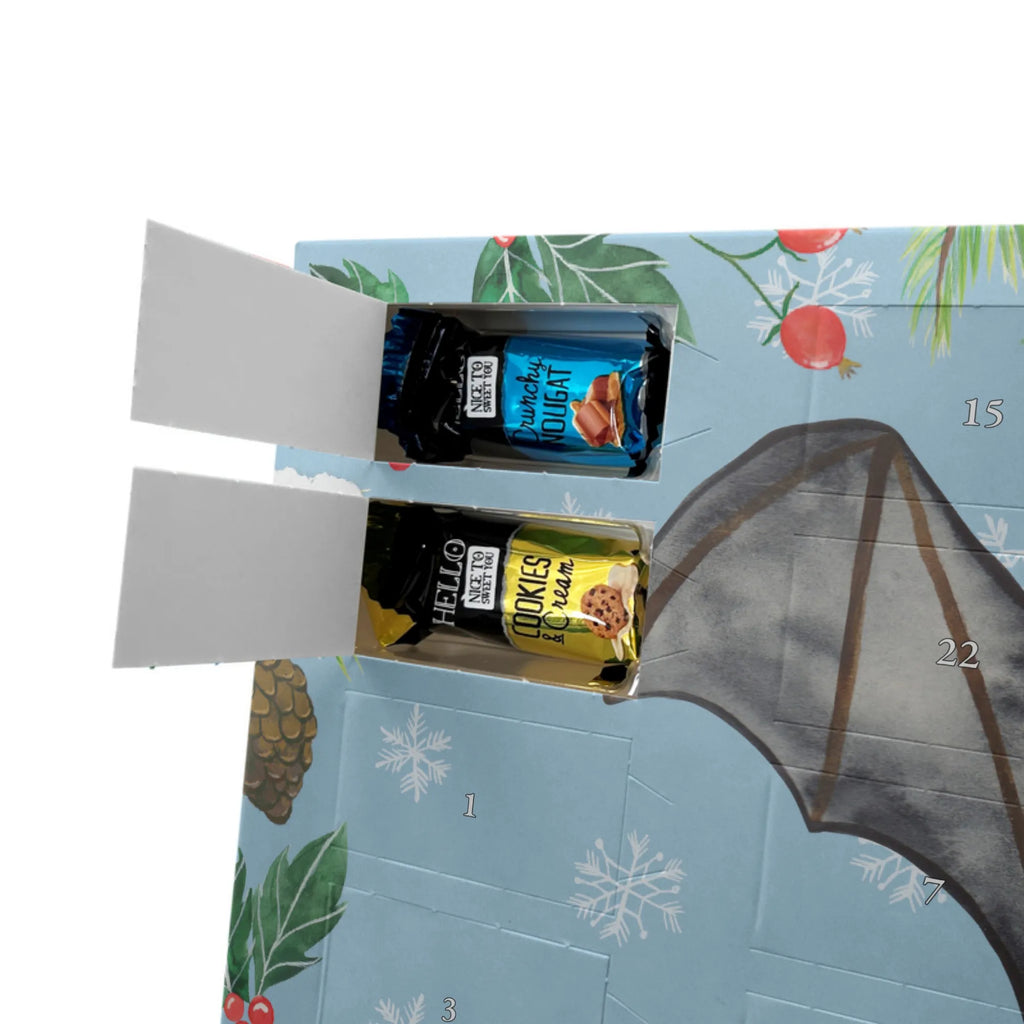 Adventskalender mit Namen Fledermaus Flügel Adventskalender mit Namen, Personalisierter Adventskalender, Tiermotive, Tiere, Gute Laune, Lustige Sprüche