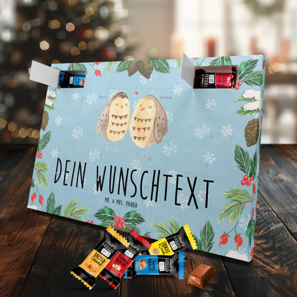 Adventskalender mit Namen Eulen Liebe Personalisierter Adventskalender, Adventskalender mit Namen, Eule, Wortspiel Lustig, Liebe Spruch, Freundin Geschenk, Eule Deko, Liebe, Owl, Freund, Hochzeit Spruch, All You Need Is Love