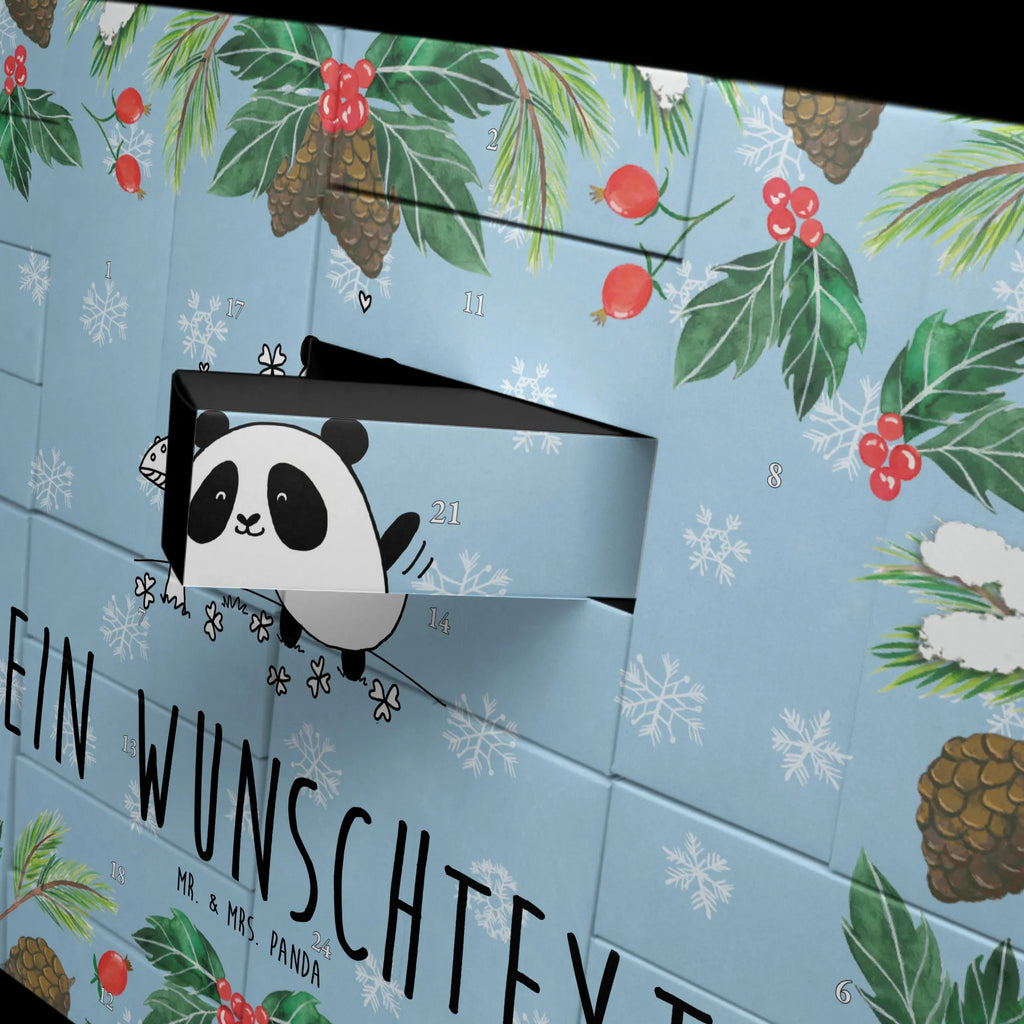 Personalisierter Befüllbarer Adventskalender Panda Glück Adventskalender Zum Selbst Befüllen, Befüllbarer Adventskalender