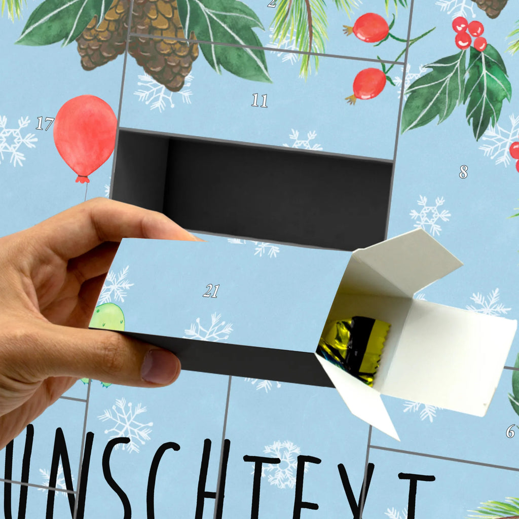 Personalisierter Befüllbarer Adventskalender Schildkröte Luftballon Befüllbarer Adventskalender, Adventskalender Zum Selbst Befüllen, Schildkröte, Schildkröten, Motivation, Mutausbruch, Motivationsspruch