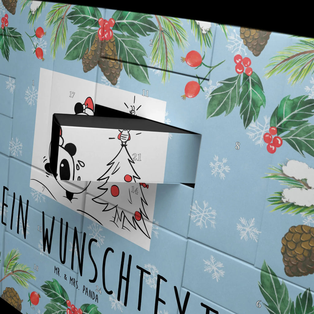  Panda Christmas Time Befüllbarer Adventskalender, Adventskalender Zum Selbst Befüllen