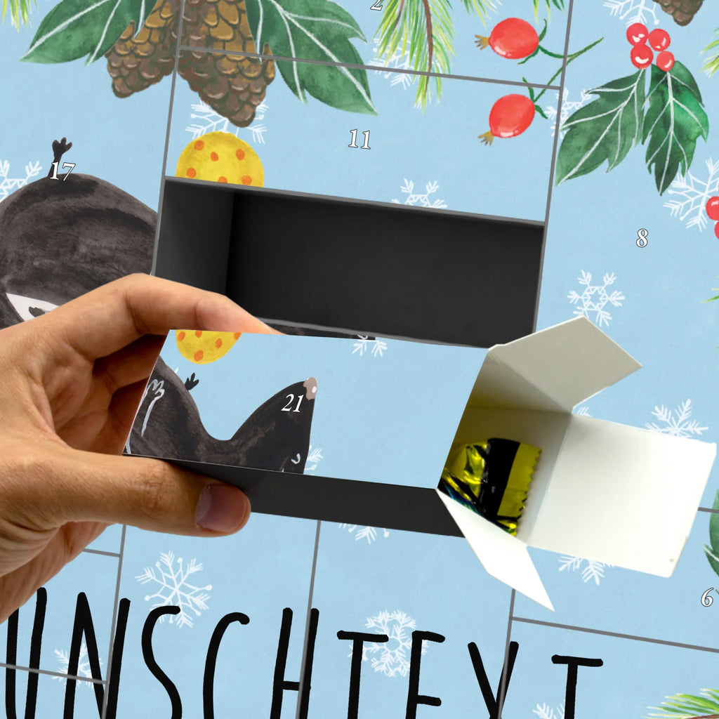 Personalisierter Befüllbarer Adventskalender Stinktier Ball Befüllbarer Adventskalender, Adventskalender Zum Selbst Befüllen, Stinktier, Skunk, Raubtier, Weisheit, Verspielt, Wildtier, Stinki, Stinker