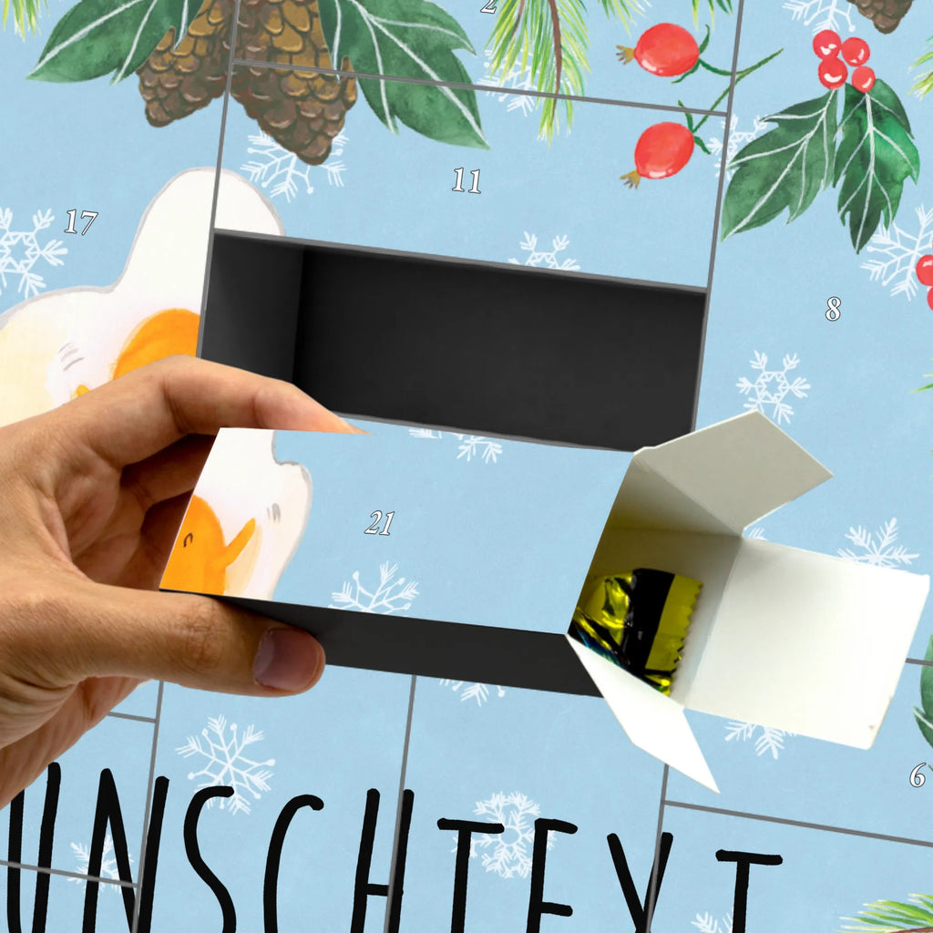 Personalisierter Befüllbarer Adventskalender Spiegelei Ei Befüllbarer Adventskalender, Adventskalender Zum Selbst Befüllen, Tiermotive, Tiere, Gute Laune, Lustige Sprüche, Spiegelei, Schön, Liebe, Tag, Glücklich, Ei
