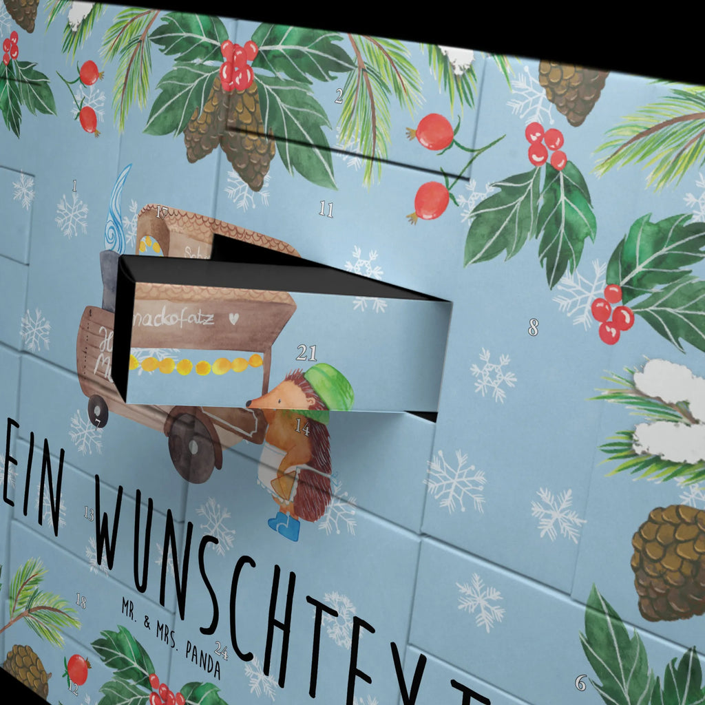 Personalisierter Befüllbarer Adventskalender Igel Maronen Adventskalender Zum Selbst Befüllen, Befüllbarer Adventskalender, Advent, Heiligabend, Winter, Wintermotiv, Weihnachten, Weihnachtsdeko, Nikolaus, Kastanien, Maronen, Weihnachtsmarkt, Duft