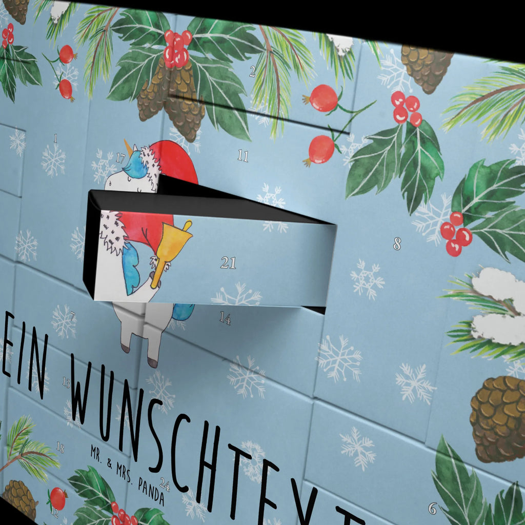 Personalisierter Befüllbarer Adventskalender Einhorn Weihnachtsmann Adventskalender Zum Selbst Befüllen, Befüllbarer Adventskalender, Einhorn, Einhorn Deko, Einhörner, Unicorn, Wunschliste, Weihnachten, Wunschzettel, Weihnachtsmann, Nikolaus, Schoki, Gin, Feenstaub, Schokolade