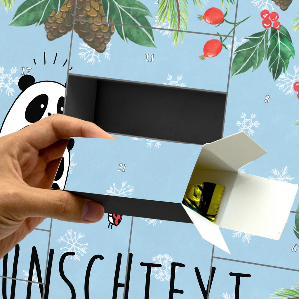  Panda Thank you Adventskalender Zum Selbst Befüllen, Befüllbarer Adventskalender