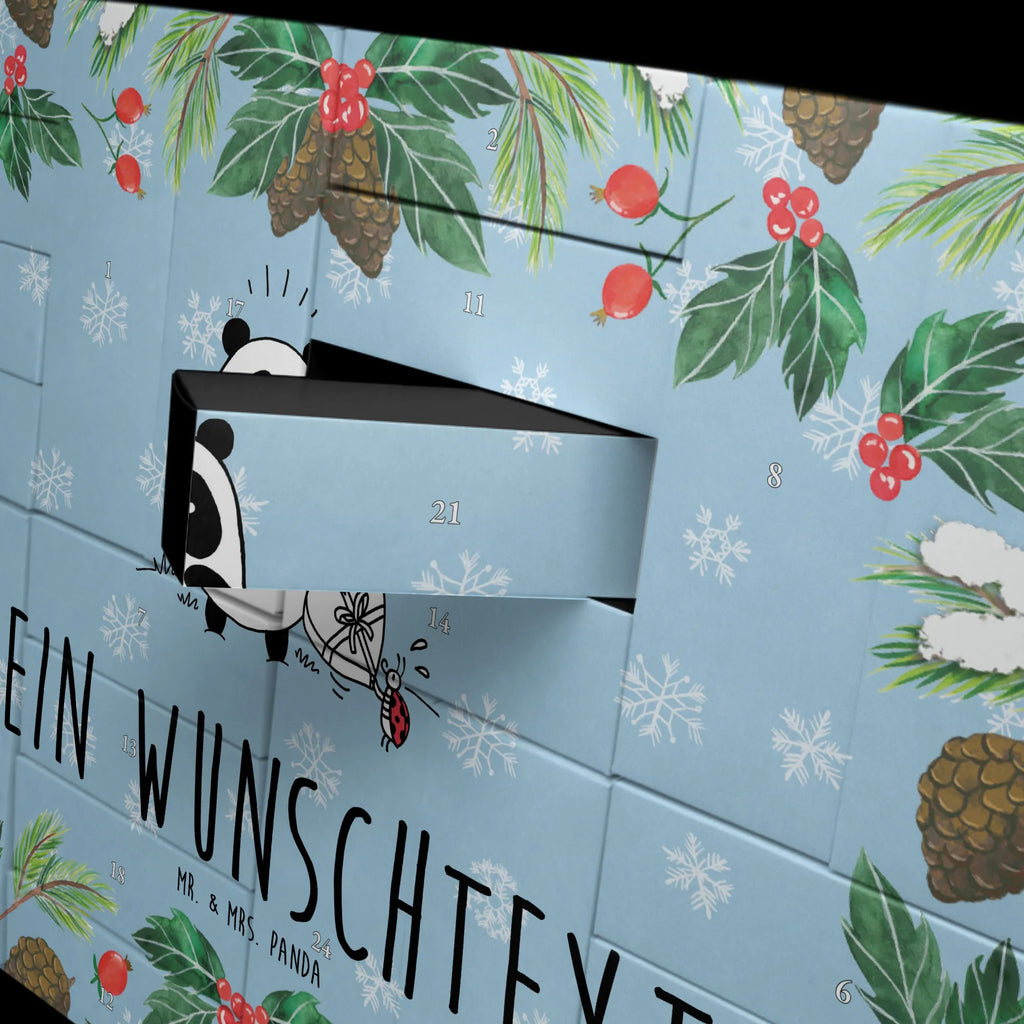  Panda Thank you Adventskalender Zum Selbst Befüllen, Befüllbarer Adventskalender