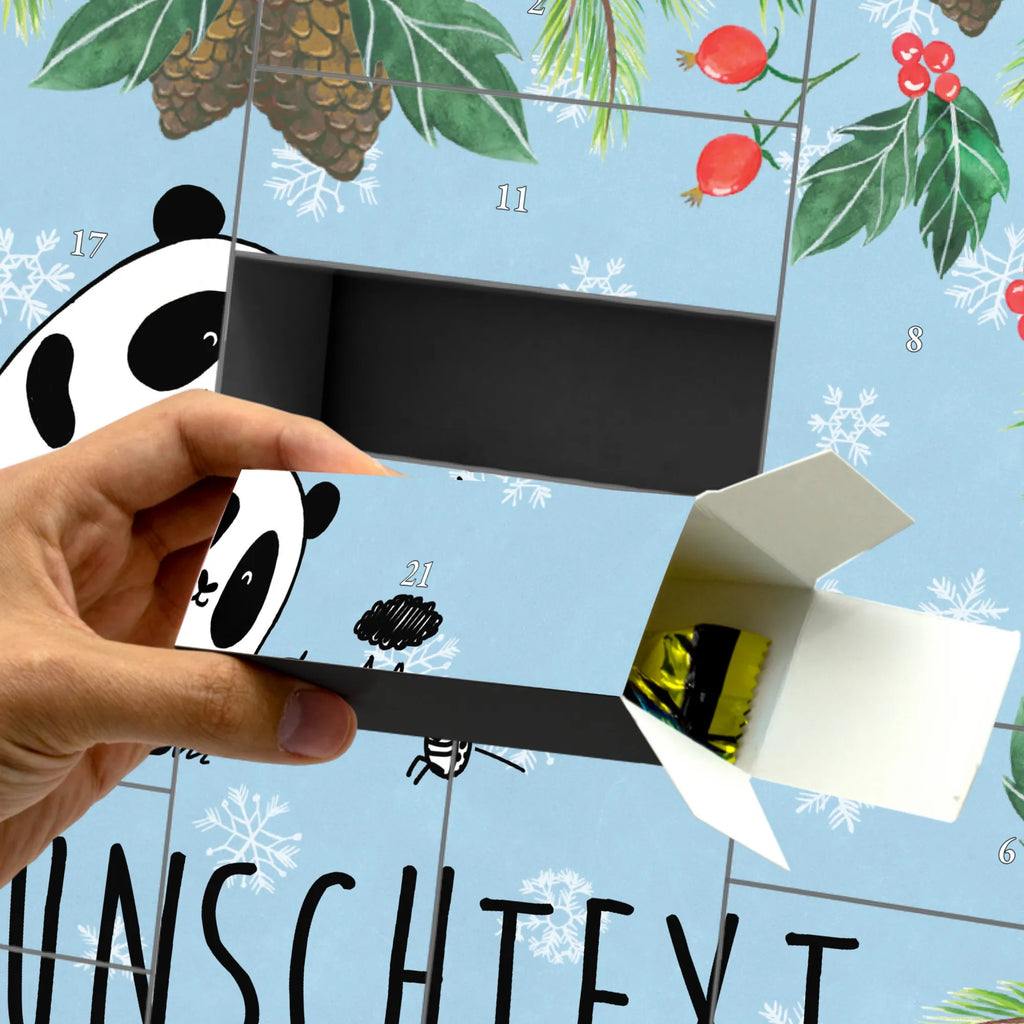 Personalisierter Befüllbarer Adventskalender Panda Zusammenhalt Adventskalender Zum Selbst Befüllen, Befüllbarer Adventskalender
