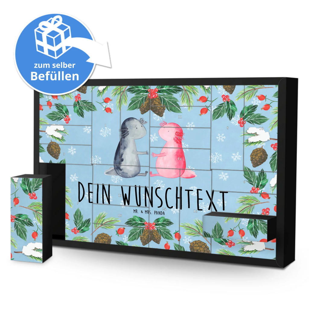 Personalisierter Befüllbarer Adventskalender Axolotl Liebe Adventskalender Zum Selbst Befüllen, Befüllbarer Adventskalender, Axolotl, Molch, Lurche, Ehemann, Verlobter, Große Liebe, Valentinstag, Lurch, Liebesbeweis, Schwanzlurch, Freund, Liebe, Jahrestag, Axolot