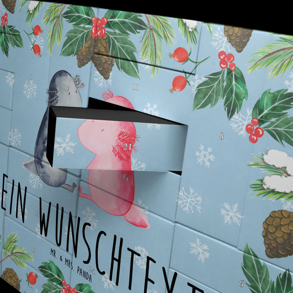 Personalisierter Befüllbarer Adventskalender Axolotl Liebe Adventskalender Zum Selbst Befüllen, Befüllbarer Adventskalender, Axolotl, Molch, Lurche, Ehemann, Verlobter, Große Liebe, Valentinstag, Lurch, Liebesbeweis, Schwanzlurch, Freund, Liebe, Jahrestag, Axolot