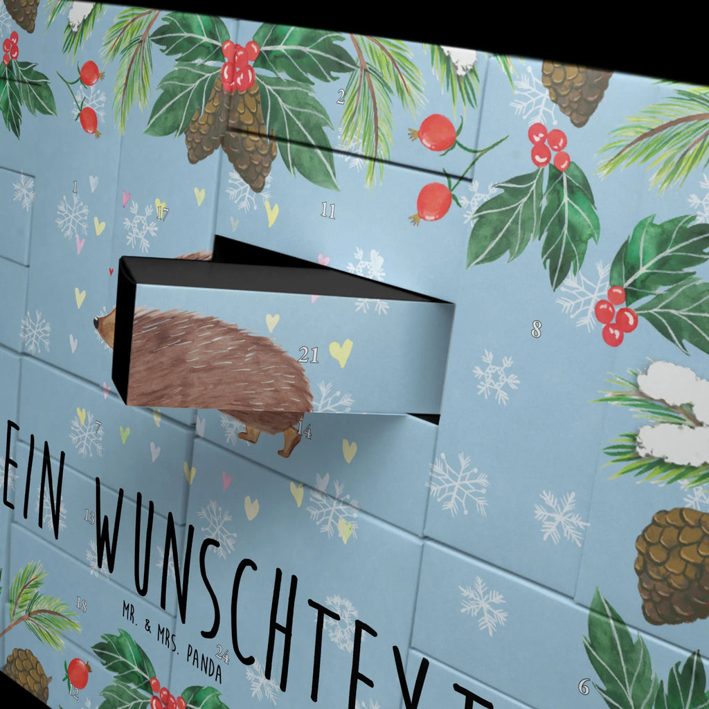 Personalisierter Befüllbarer Adventskalender Igel Herzen Adventskalender Zum Selbst Befüllen, Befüllbarer Adventskalender, Tiermotive, Tiere, Gute Laune, Lustige Sprüche, Kuss, Herzen, Igel, Herz, Vertrauen, Leben, Liebe
