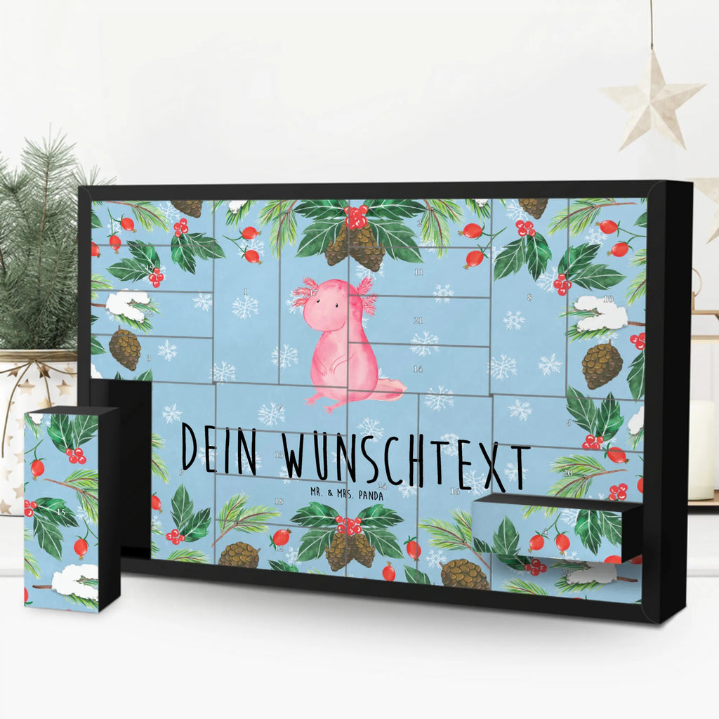 Personalisierter Befüllbarer Adventskalender Axolotl Niedlich Adventskalender Zum Selbst Befüllen, Befüllbarer Adventskalender, Axolotl, Molch, Lebensstil, Freundin, Weisheit, Liebe, Vergnügt, Fröhlich, Axolot, Lebensweisheit, Zufrieden