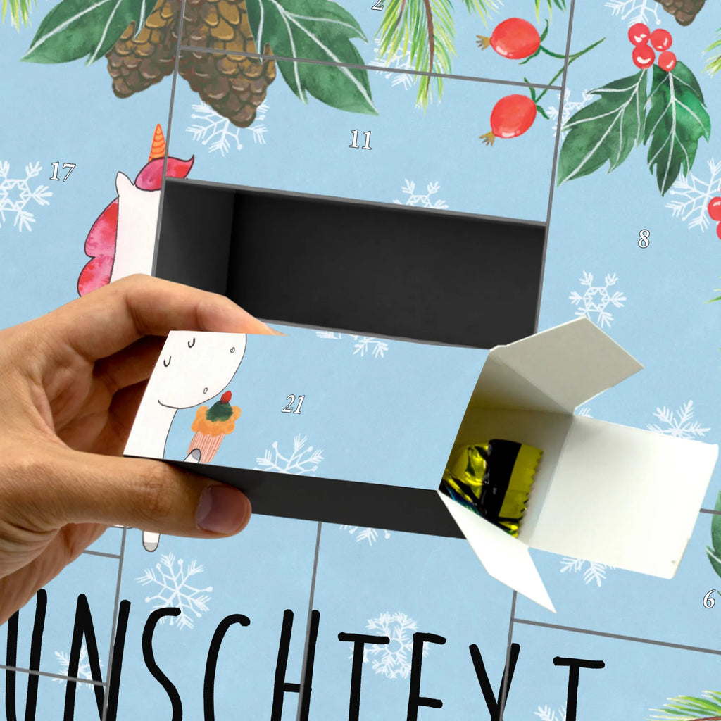 Personalisierter Befüllbarer Adventskalender Einhorn Küche Adventskalender Zum Selbst Befüllen, Befüllbarer Adventskalender, Einhorn, Einhorn Deko, Einhörner, Unicorn, Bäckerin, Hobbykoch, Torte, Koch, Träumen, Motivation, Backen, Träumer, Muffin, Kuchen