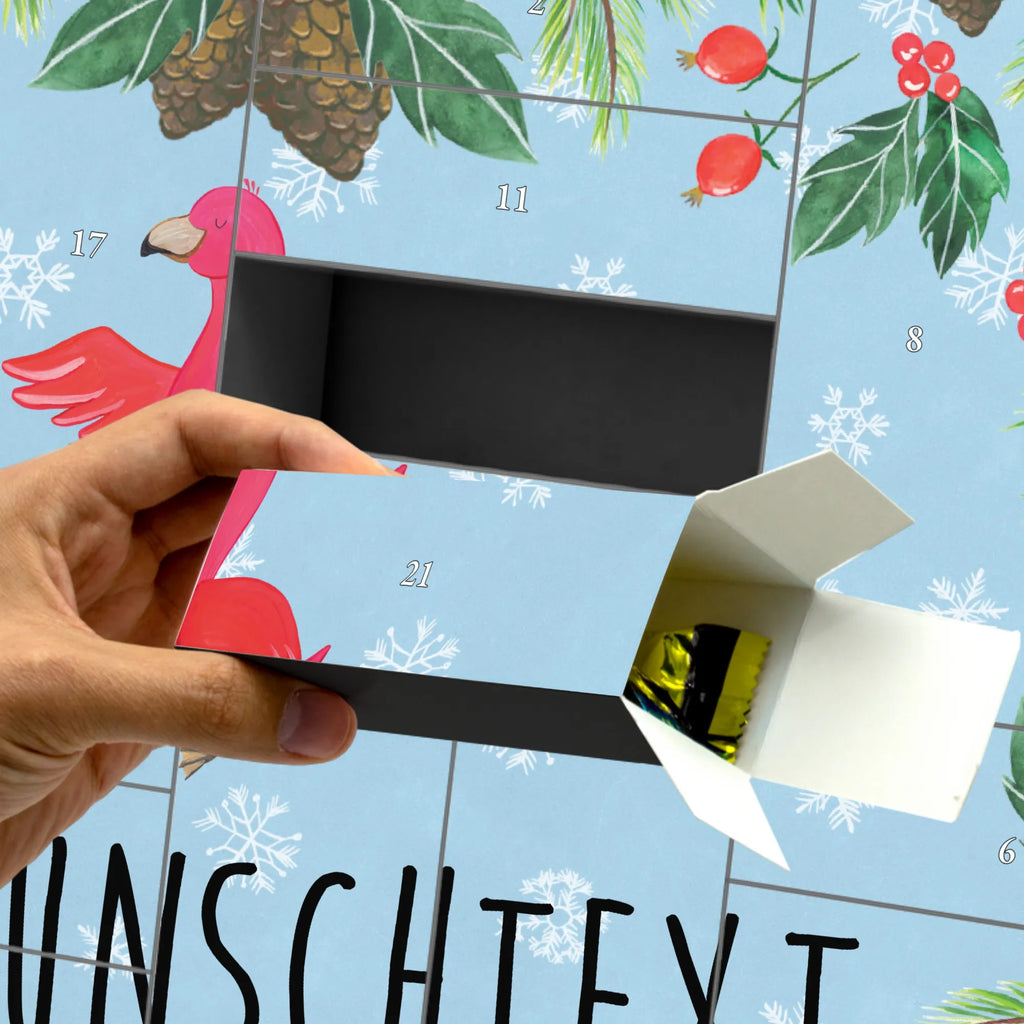 Personalisierter Befüllbarer Adventskalender Flamingo Yoga Befüllbarer Adventskalender, Adventskalender Zum Selbst Befüllen, Flamingo, Yoga, Yoga-Übung, Vogel, Entspannung, Namaste, Tiefenentspannung, Ärger, Achtsamkeit, Aufregen