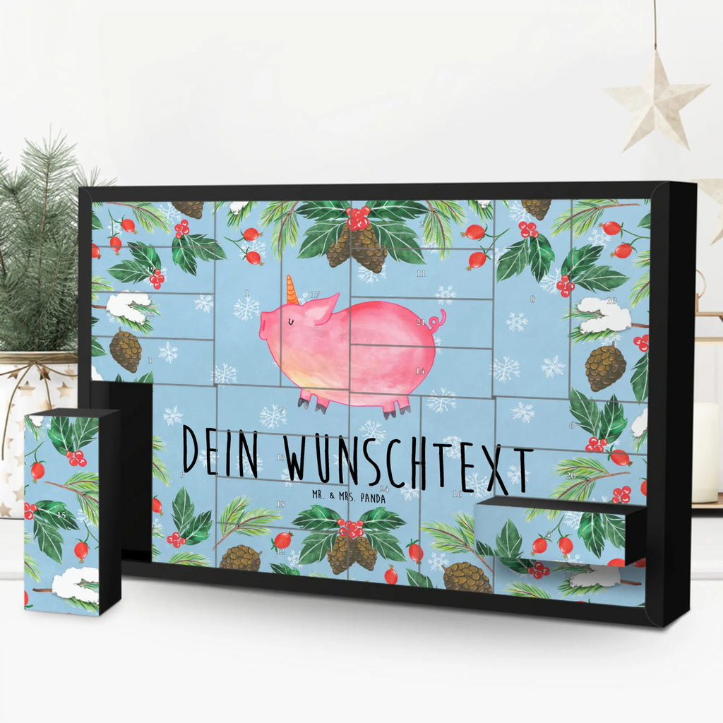 Personalisierter Befüllbarer Adventskalender Einhorn Schwein Adventskalender Zum Selbst Befüllen, Befüllbarer Adventskalender, Einhorn, Einhorn Deko, Einhörner, Unicorn, Funny, Spruch, Party, English, Spaß, Englisch, Bauer, Schweinhorn, Piggy, Schwein, Witzig. Lustig, Pig, Geschenk