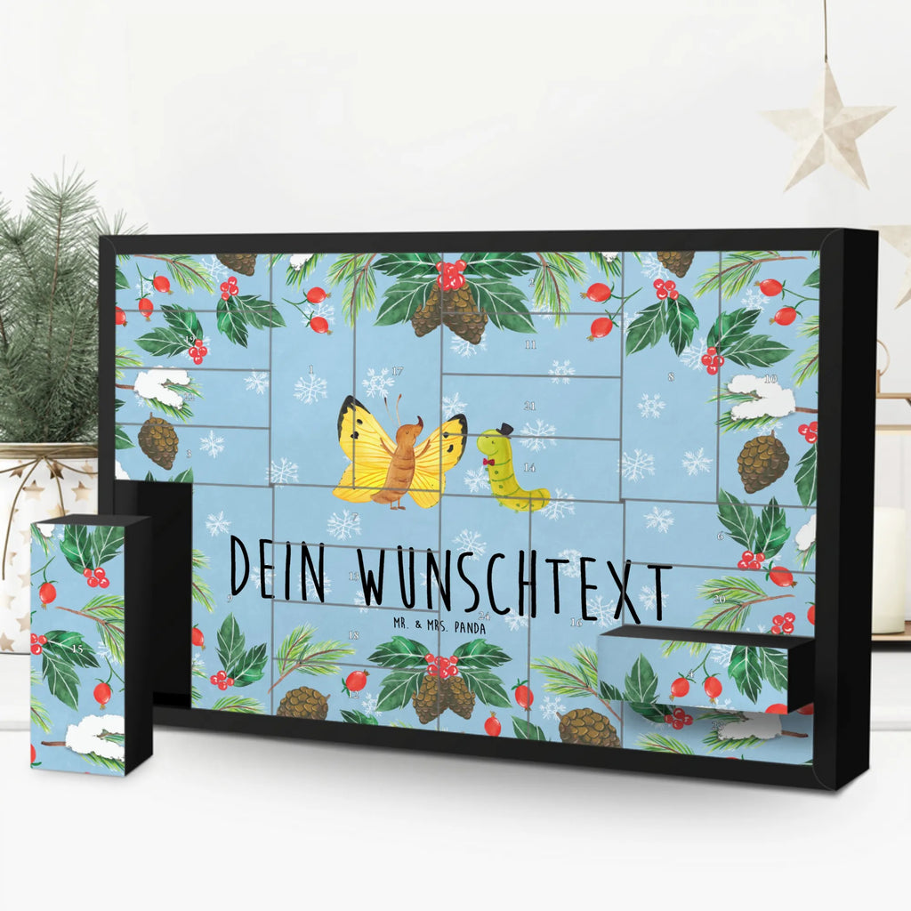 Personalisierter Befüllbarer Adventskalender Raupe Schmetterling Befüllbarer Adventskalender, Adventskalender Zum Selbst Befüllen, Tiermotive, Tiere, Gute Laune, Lustige Sprüche, Hut, Kokon, Schmetterling, Erwachsen Werden, Aufwachsen, Entwicklung, Zitronenfalter, Raupe, Hütchen, Schönheit