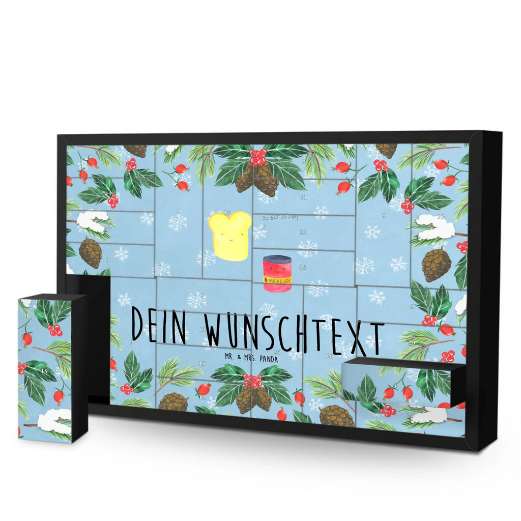 Personalisierter Befüllbarer Adventskalender Toast Marmelade Befüllbarer Adventskalender, Adventskalender Zum Selbst Befüllen, Tiermotive, Tiere, Gute Laune, Lustige Sprüche, Toastbrot, Marmelade, Toast, Brot, Küche Spruch, Süß, Süße Postkarte, Dreamteam, Frühstück Einladung, Küche Deko