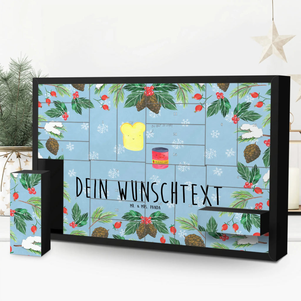 Personalisierter Befüllbarer Adventskalender Toast Marmelade Befüllbarer Adventskalender, Adventskalender Zum Selbst Befüllen, Tiermotive, Tiere, Gute Laune, Lustige Sprüche, Toastbrot, Marmelade, Toast, Brot, Küche Spruch, Süß, Süße Postkarte, Dreamteam, Frühstück Einladung, Küche Deko
