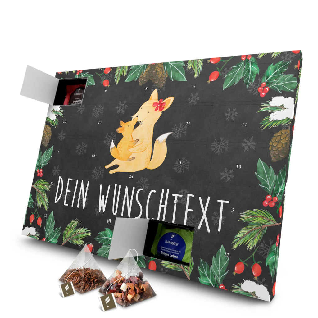 Personalisierter Tee Adventskalender Fuchs Mama Personalisierter Tee Adventskalender, Vatertag, Familie, Mama, Opa, Oma, Bruder, Schwester, Papa, Muttertag, Lieblingstochter, Geschenk, Tochter, Mutter, Beste Tochter