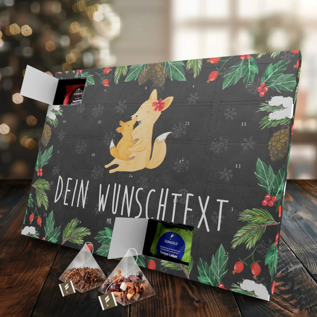 Personalisierter Tee Adventskalender Fuchs Mama Personalisierter Tee Adventskalender, Mama, Oma, Opa, Schwester, Papa, Bruder, Muttertag, Vatertag, Familie, Beste Tochter, Geschenk, Lieblingstochter, Mutter, Tochter