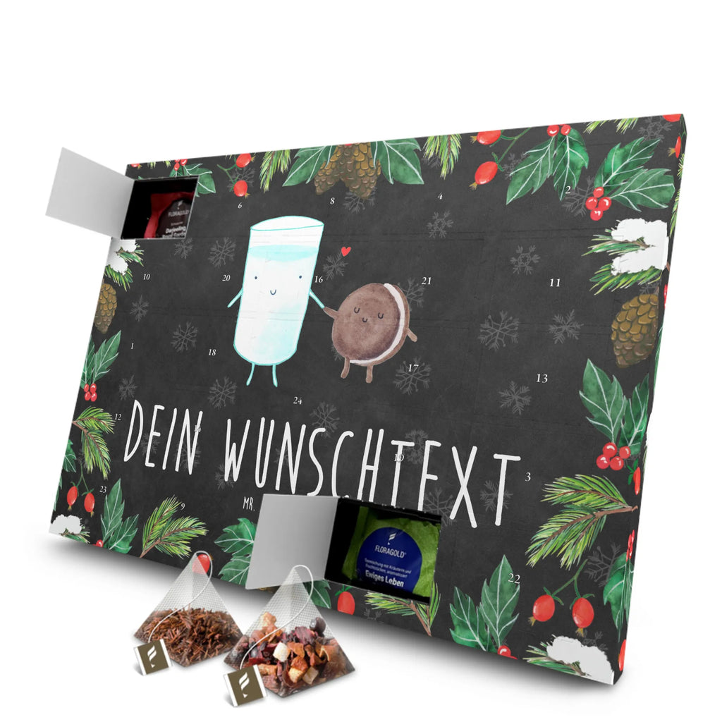 Personalisierter Tee Adventskalender Milch Keks Personalisierter Tee Adventskalender, Tiere, Tiermotive, Gute Laune, Lustige Sprüche, Kaffee, Motiv Süß, Perfektes Paar, Romantisch, Kekse, Cookie, Milch, Milk, Keks, Einladung Frühstück