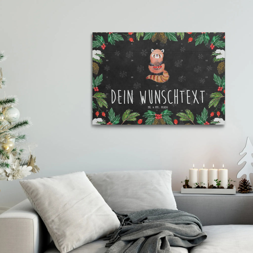 Personalisierter Tee Adventskalender Roter Panda Personalisierter Tee Adventskalender, Tiere, Tiermotive, Gute Laune, Lustige Sprüche, Lieblingsmensch, Rot, Panda, Herz, Liebe, Liebling