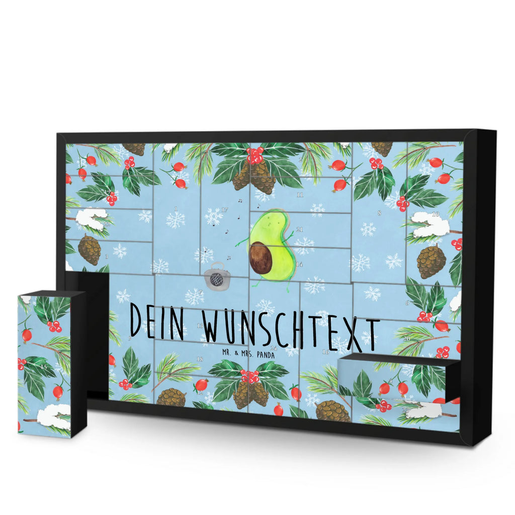 Personalisierter Befüllbarer Adventskalender Avocado Tanzen Befüllbarer Adventskalender, Adventskalender Zum Selbst Befüllen, Avocado, Gesund, Veggie, Vegan