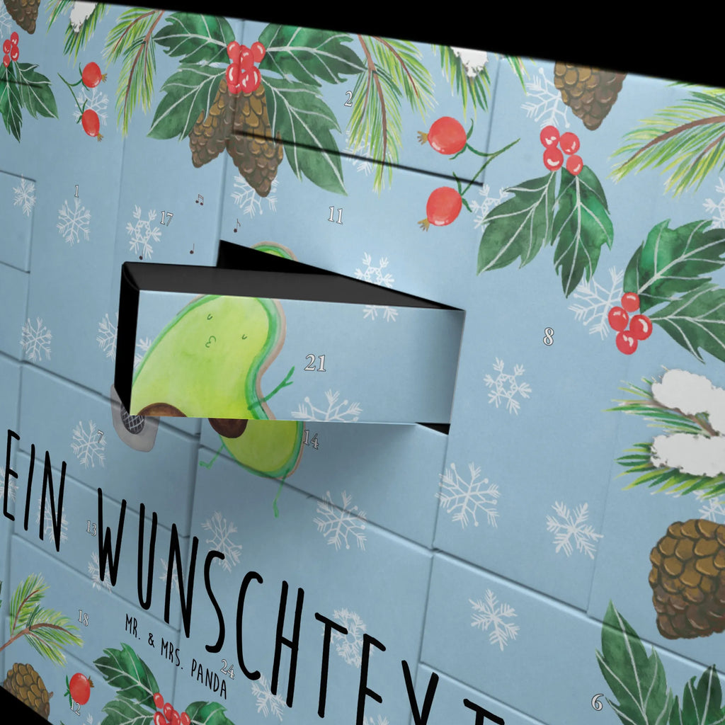 Personalisierter Befüllbarer Adventskalender Avocado Tanzen Befüllbarer Adventskalender, Adventskalender Zum Selbst Befüllen, Avocado, Gesund, Veggie, Vegan