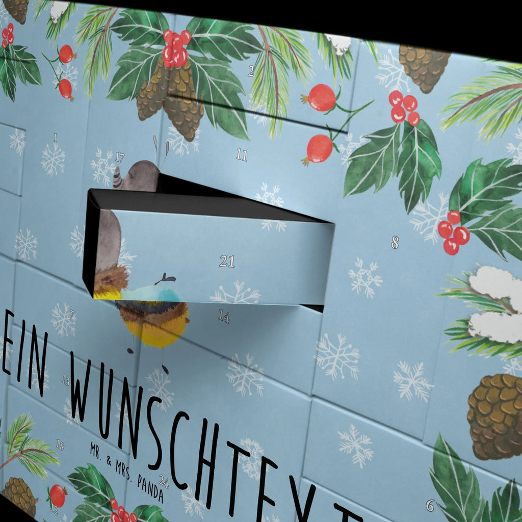 Personalisierter Befüllbarer Adventskalender Hummel flauschig Befüllbarer Adventskalender, Adventskalender Zum Selbst Befüllen, Tiermotive, Tiere, Gute Laune, Lustige Sprüche, Flauschig, Natur, Biene, Hummel, Blume