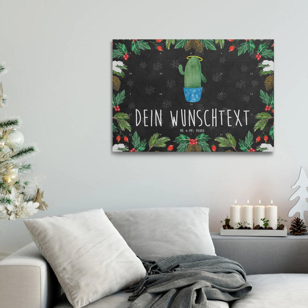 Personalisierter Tee Adventskalender Kaktus Heilig Personalisierter Tee Adventskalender, Kakteen, Kaktus, Bruder, Freundin, Frech, Familie, Schwestern, Eltern, Heiligenschein, Schwester, Lustig, Kind