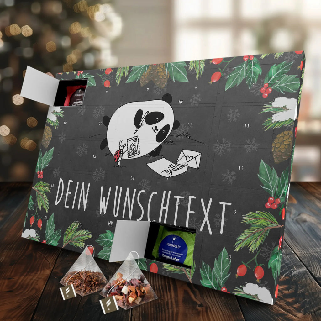  Panda tęsknić Personalisierter Tee Adventskalender