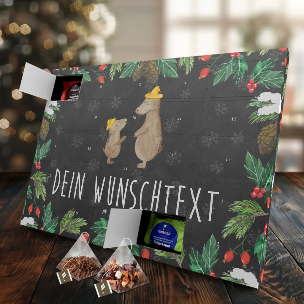 Personalisierter Tee Adventskalender Bären mit Hut Personalisierter Tee Adventskalender, Vatertag, Familie, Mama, Opa, Oma, Bruder, Schwester, Papa, Muttertag, Vorbild, Daddy, Vater-Sohn, Bären, Vater, Dad, Family, Papi, Paps, Kind, Lieblingsmensch, Kinder, Bär, Sohn, Söhne