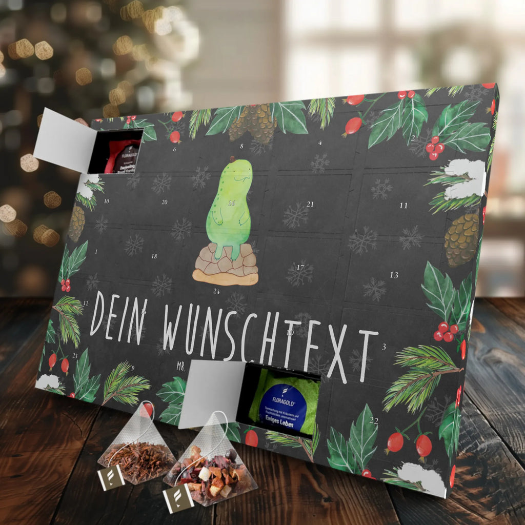 Personalisierter Tee Adventskalender Schildkröte Pause Personalisierter Tee Adventskalender, Schildkröte, Achtsamkeit, Entschleunigen, Achtsam